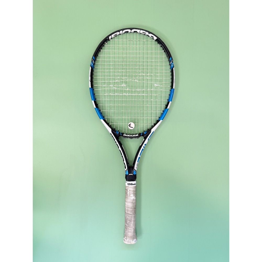 Babolat Pure Drive Team Tennis Racket Grip 4 1/8 NXT PWR 16 Strings Racquet